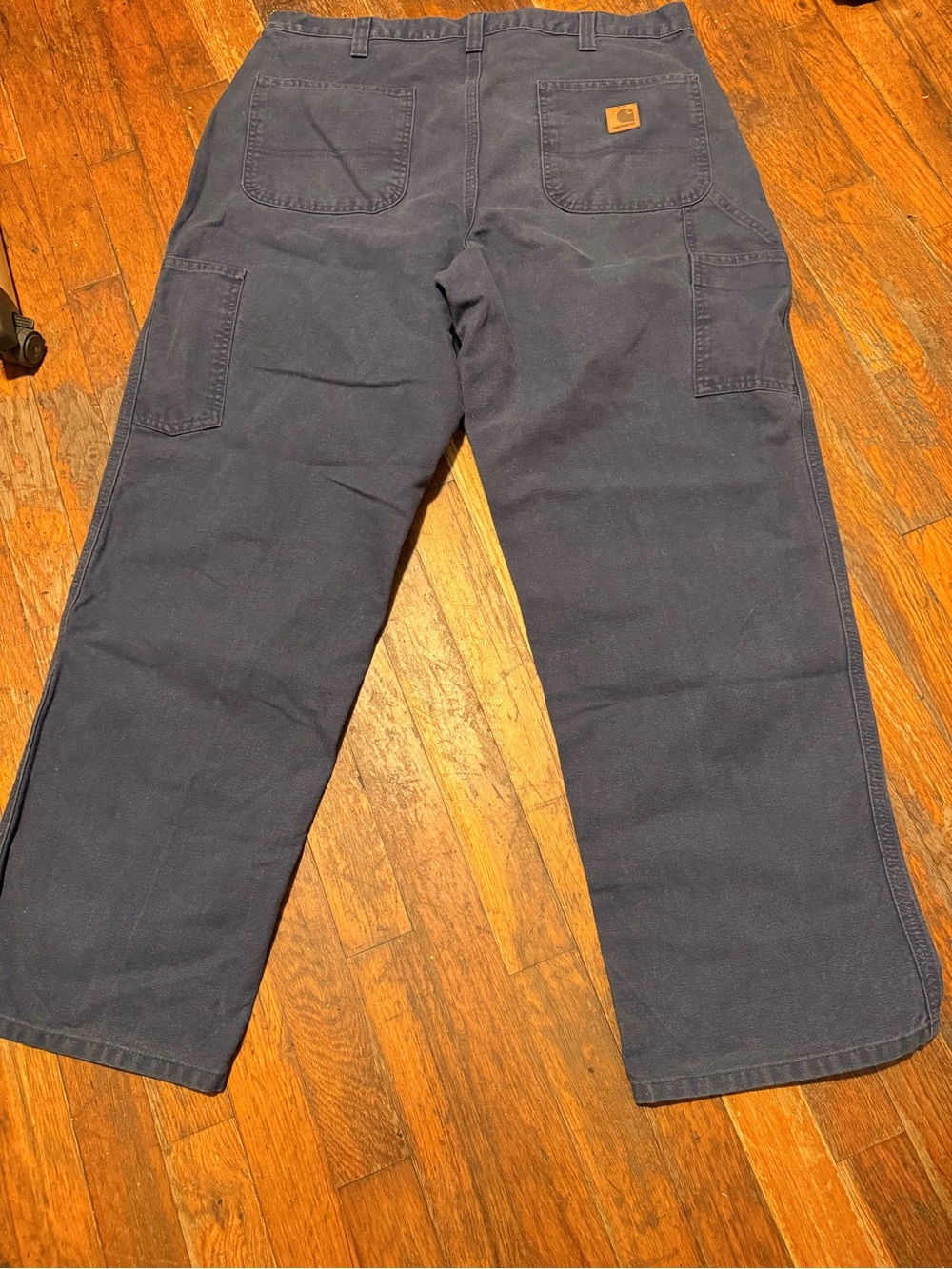 Carhartt Men's Navy Cargo Work Pants - Rugged Canvas Utility